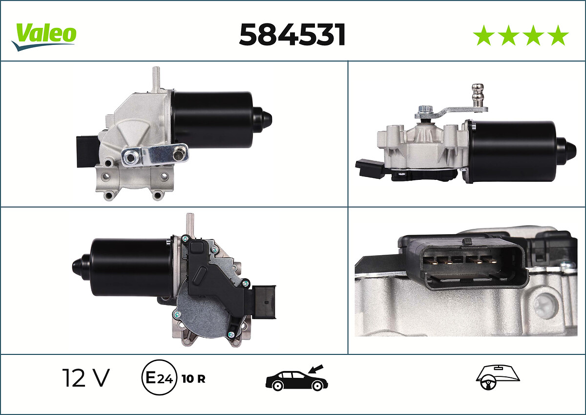 Moteur d'essuie-glace VALEO 584531